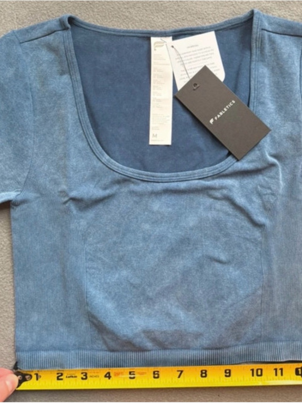 NWT Fabletics Sleek Seamless Scoop Neck Top Classic Indigo M ⚡️last day 08/28⚡️